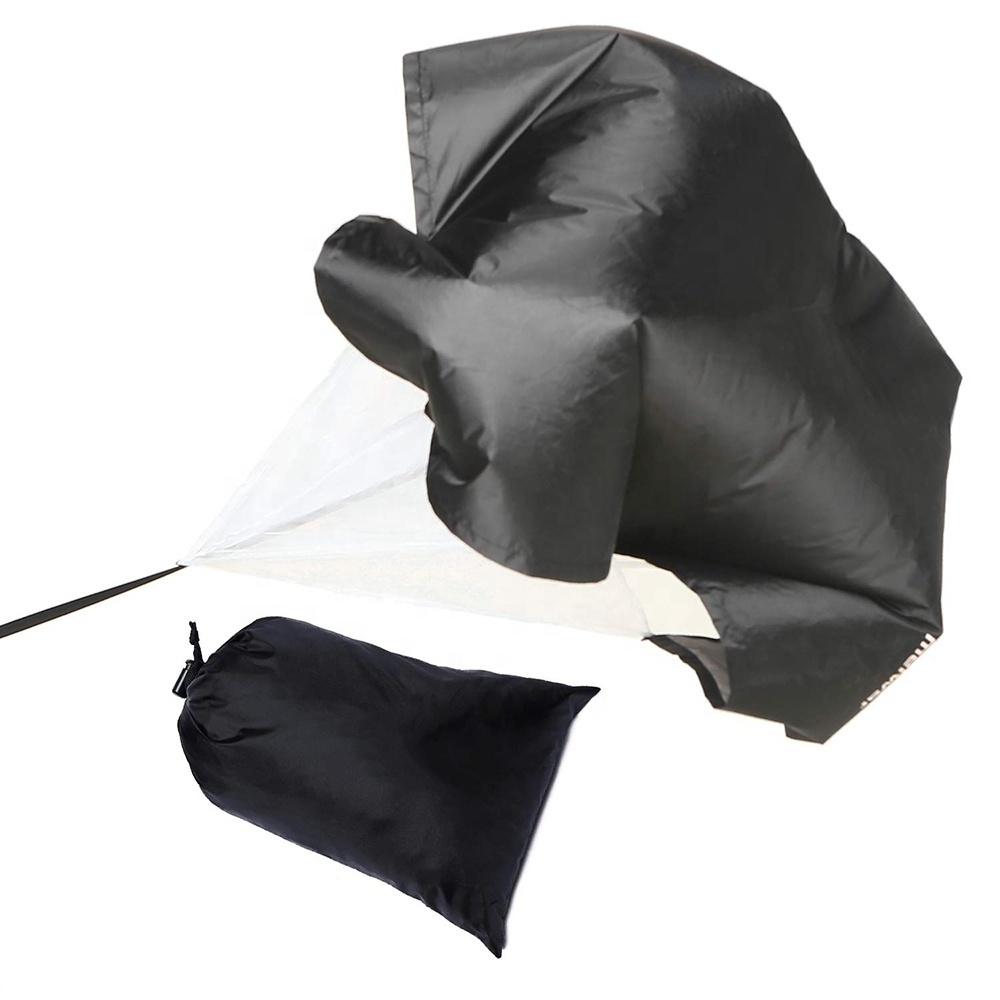 Running Speed Chute Resistance Parachute 56 inch Running Umbrella Training Sprint Power Soccer Trainer for Runner