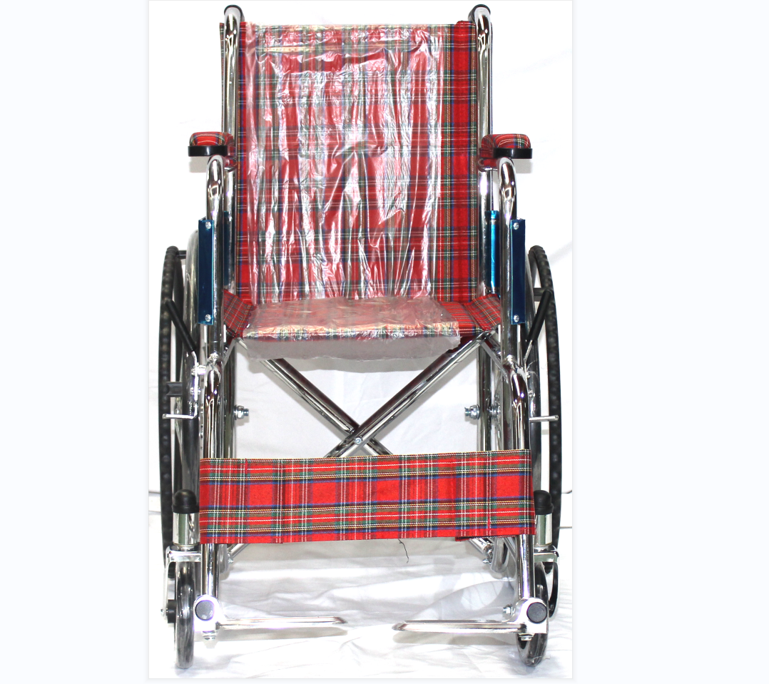 Disable People Use Portable Steel Wheelchair Durable Manual Folding Wheelchairs For Cheap Sales