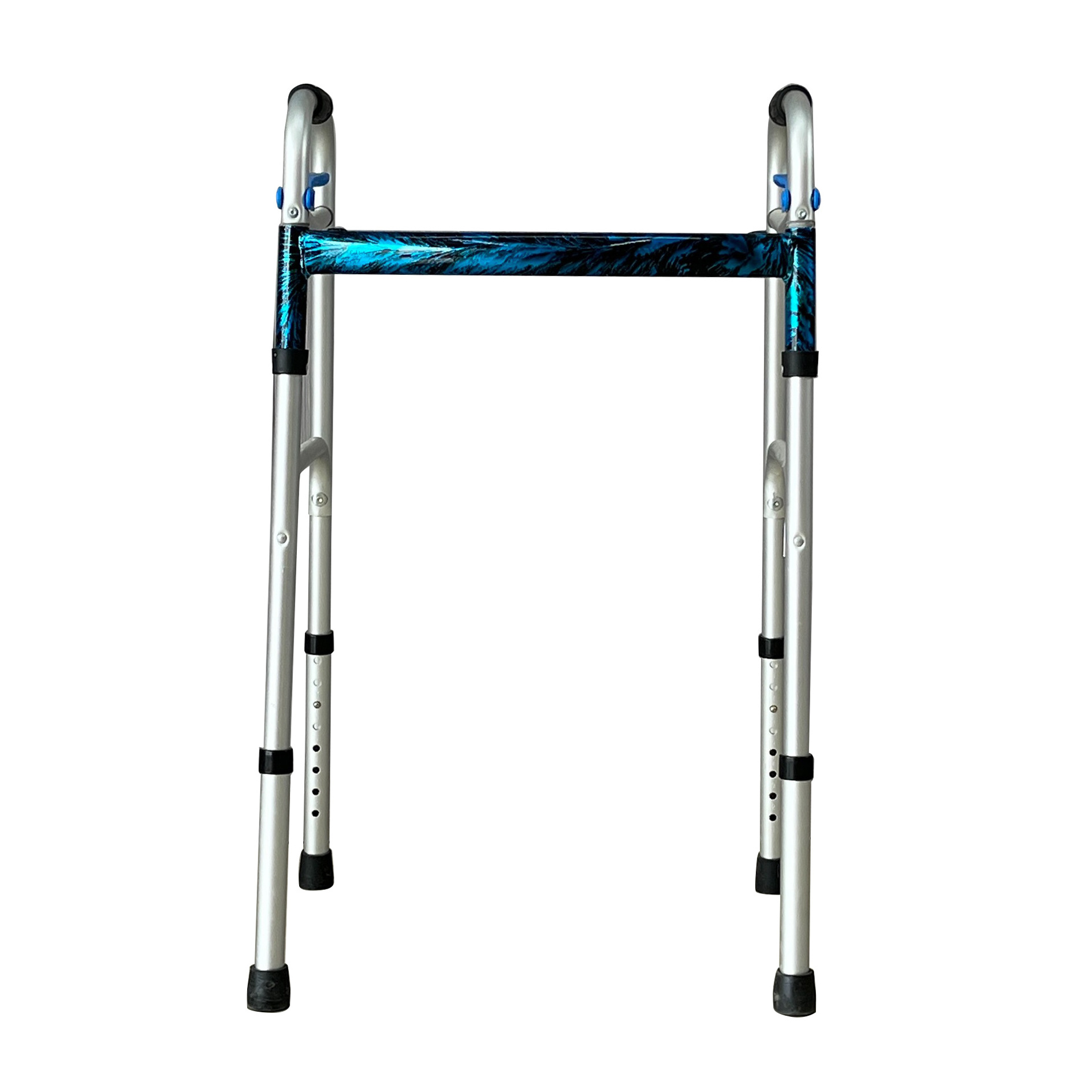 Adjustable Aluminum Lightweight Folding Walker Upright Forearm Rollator For Elderly People