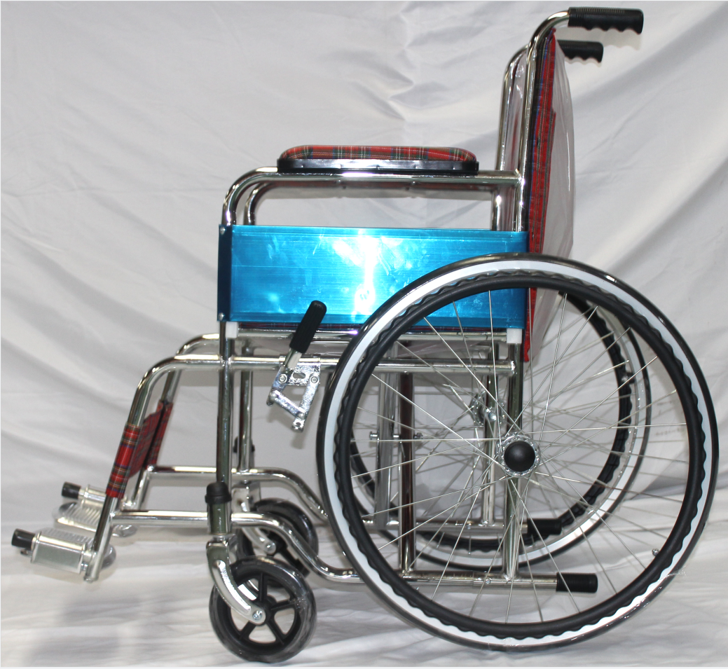 Disable People Use Portable Steel Wheelchair Durable Manual Folding Wheelchairs For Cheap Sales