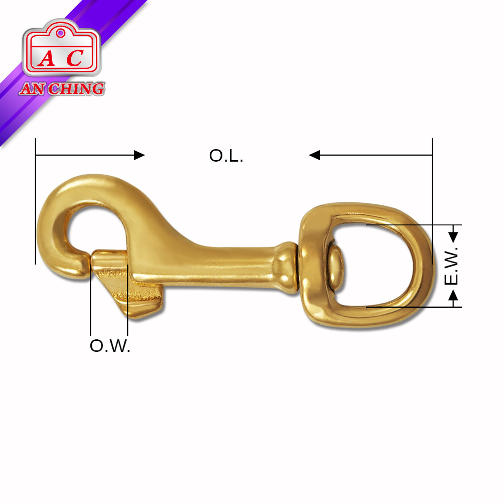 Popular Solid Brass Rotation Snap Horse Hook