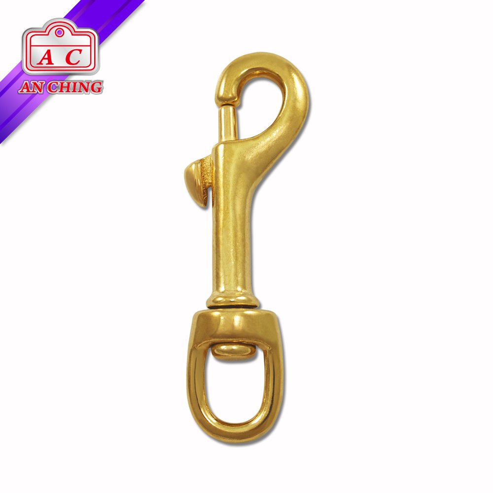 Swivel Eyelet Solid Brass Snap Horse Riding Hook