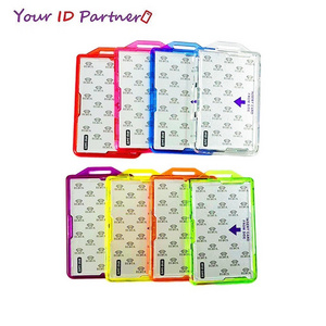 High Quality RFID Blocking Double Sided Id Card Holder Business Use