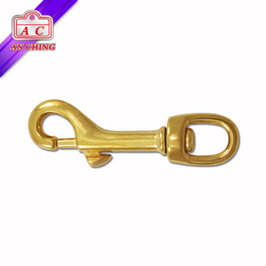 Swivel Eyelet Solid Brass Snap Horse Riding Hook