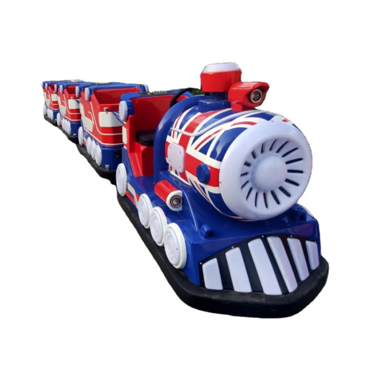 Choo Choo Kids Train Ride Electric Popular Amusement Park Trackless Train Playgrounds Battery 13 Seats 8 Hours Monorail 10 Km/h