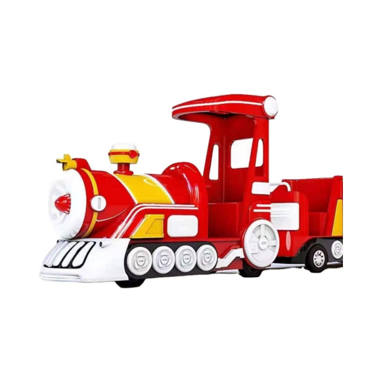 Choo Choo Kids Train Ride Electric Popular Amusement Park Trackless Train Playgrounds Battery 13 Seats 8 Hours Monorail 10 Km/h