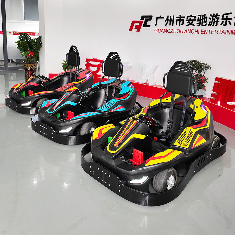 Electric Go Kart Teenager Remote Control Amusement Entertainment Park Go Cart Plastic Body Crazy Kart Go Karts Business For Sale