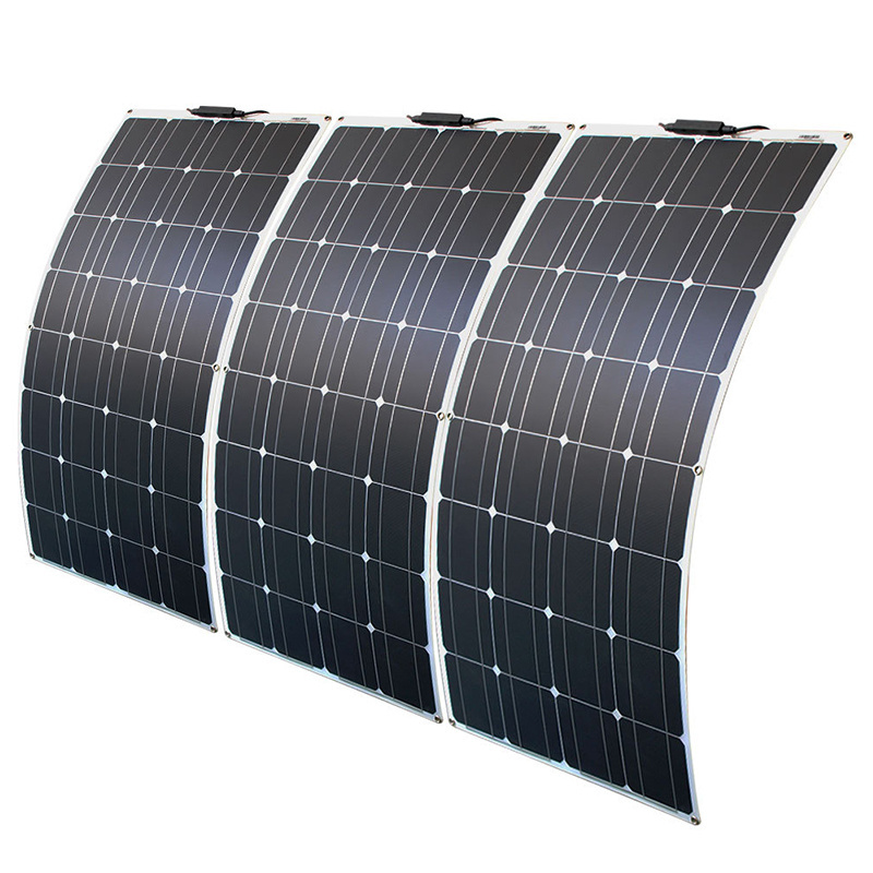 ACTECmax Manufacturer 240W Flexible Solar Panel for Car Truck Tractor Roof Air Conditioner Parking Cooler Power Cell Solar Panel