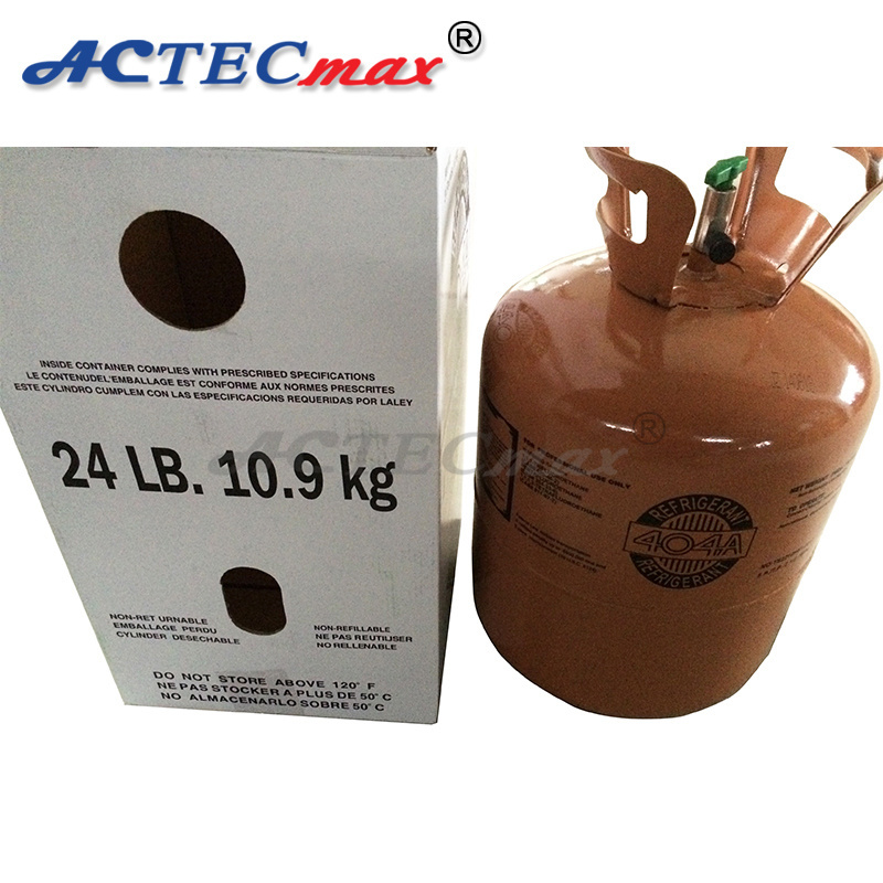 Environmental 24 LB 10.9kg r-404a refrigerant gas r404a price with 99.9% Purity