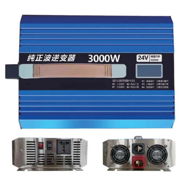 AC.524.011 European Socket Pure Sine Wave 2100W 24V 12V Electric Car Power Inverter 4200W for Bus Carrier Air Conditioning