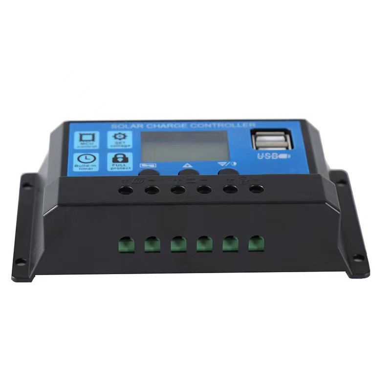 Wholesale Price Solar Charge Controller 12V/24V 10A Solar Panel Waterproof PWM Charging with Dual USD Digital Display ACTECmax