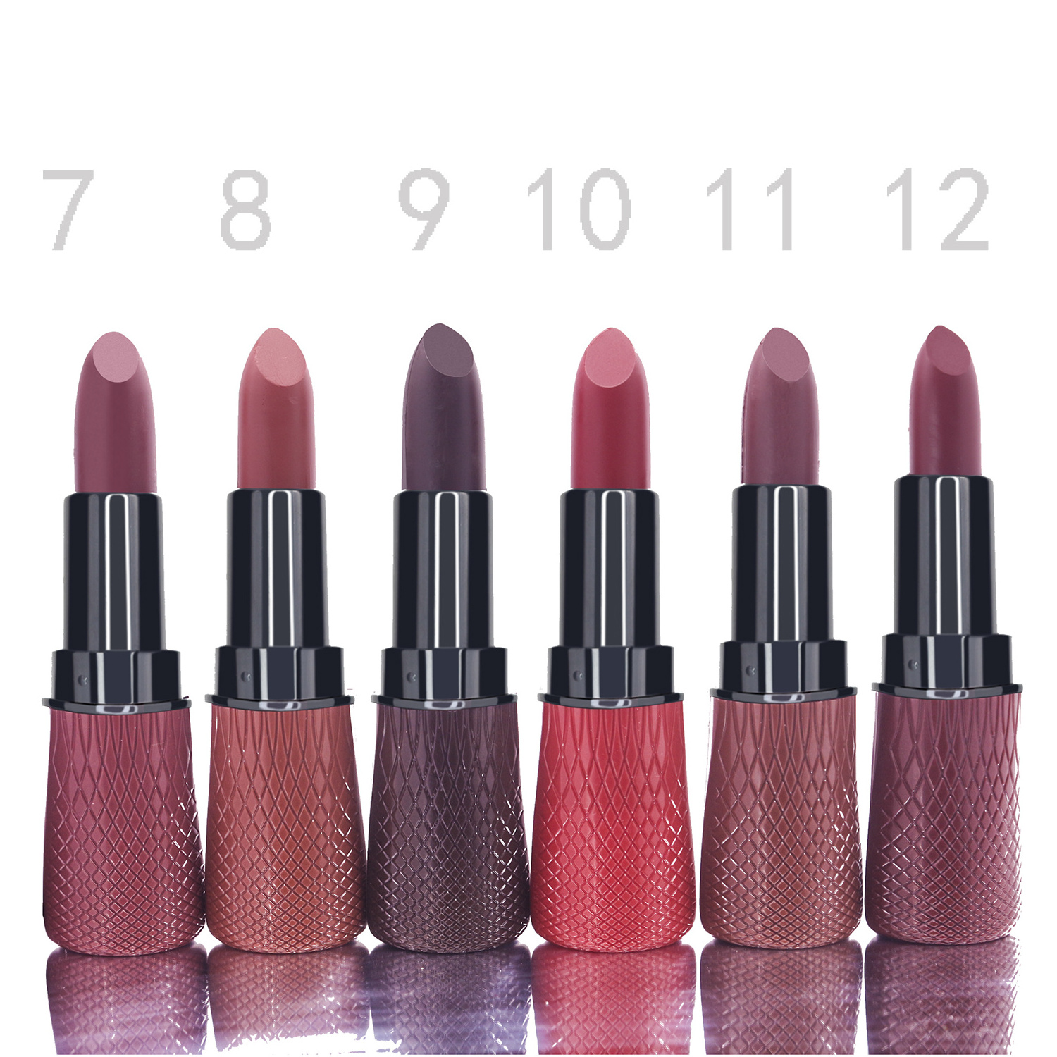 CKH01A1 Waterproof Ink velvet matte long lasting lipstick Makeup cosmetic black matte Chinese lipstick vegan nude cute lipstick