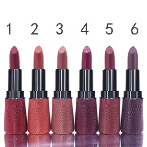 CKH01A1 Waterproof Ink velvet matte long lasting lipstick Makeup cosmetic black matte Chinese lipstick vegan nude cute lipstick