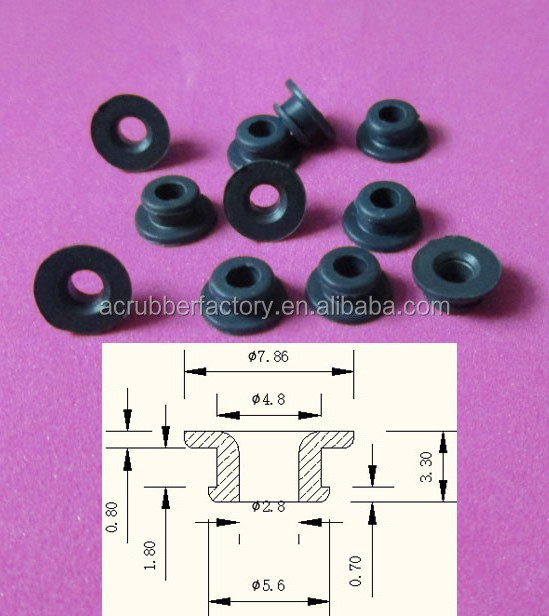 silicone rubber cable wall grommet automotive rubber grommet for metal plate