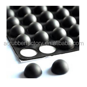 round hemispherical self adhesive ladder silicone rubber feet