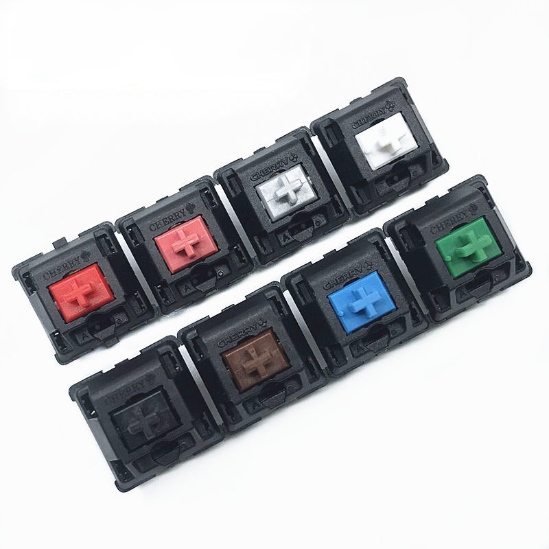 Cherry MX Switches Silver Red Black Blue Brown Switches With 3-pin 5-pin for Mechanical Keyboard