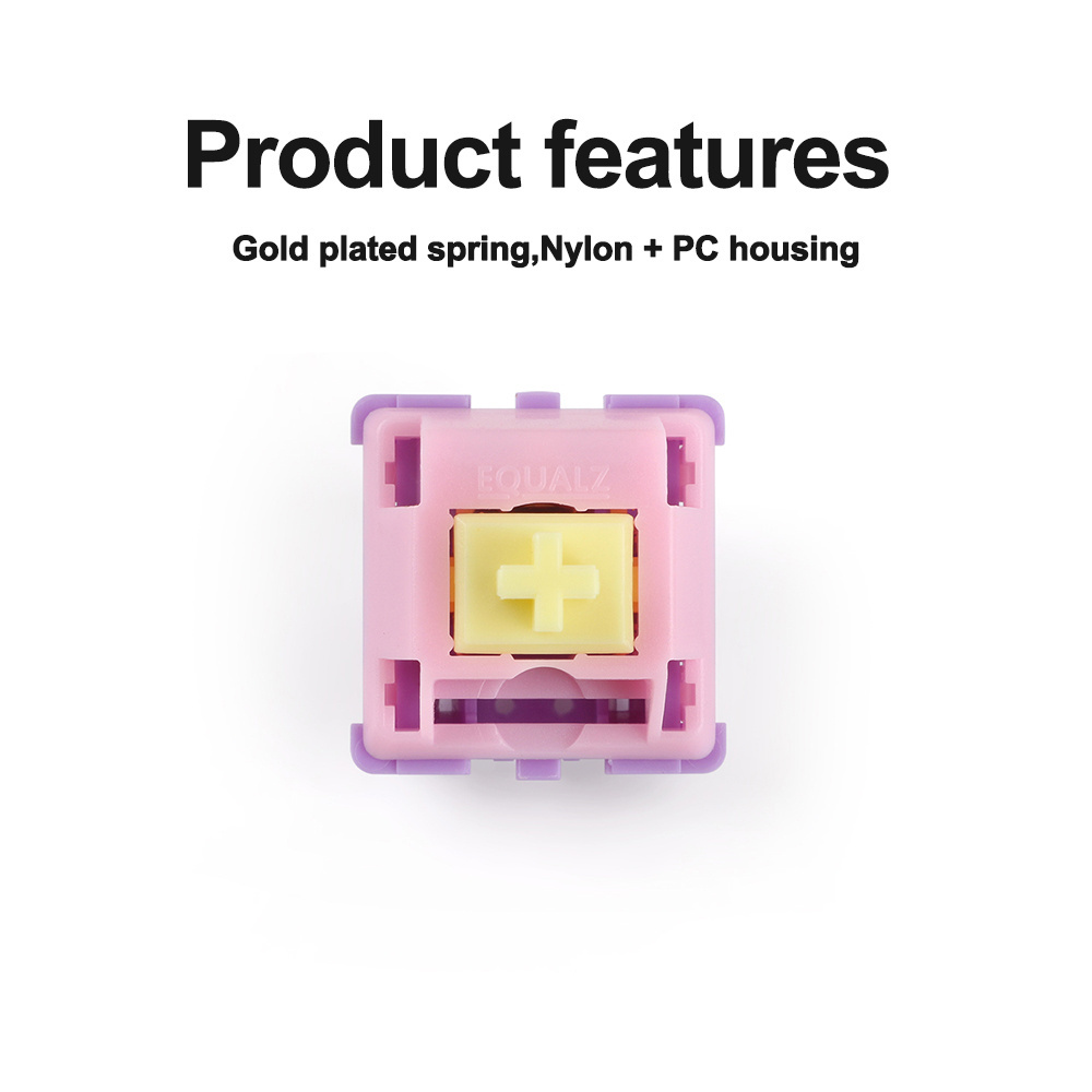 Macho Switches Mechanical Keyboard Linear 62g EQUALZ 5 Pins POM Gold Plated Spring Factory Lubed Same as Banana Split Gamer PC