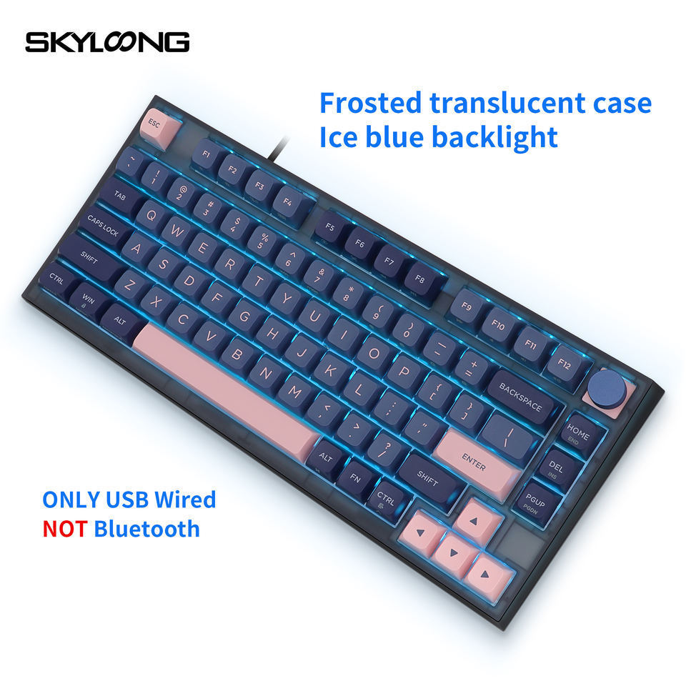 Ancreu Skyloong GK75 Optical Switches Single Backlight PBT Keycaps Wired Gaming Keyboard