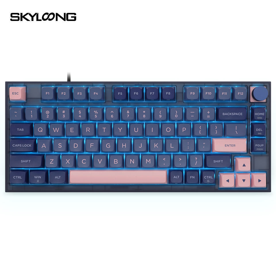 Ancreu Skyloong GK75 Optical Switches Single Backlight PBT Keycaps Wired Gaming Keyboard