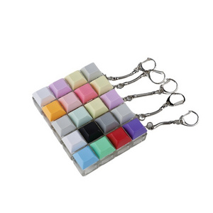 Wholesale 2/3/4 Keys ABS Material Switch Tester DAS PBT Keycaps Keychain Custom Toy Keyboard