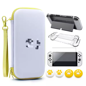 Accessories Carrying Case Handheld Storage Bag Screen Protector 4 in 1 Protector kit for Nintendo Switch Oled