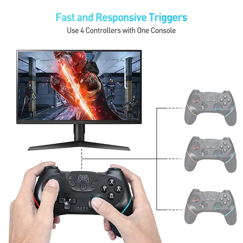 Ancreu Joystick Controller Wireless BT Gamepad for Switch NS-Switch NS Switch Console