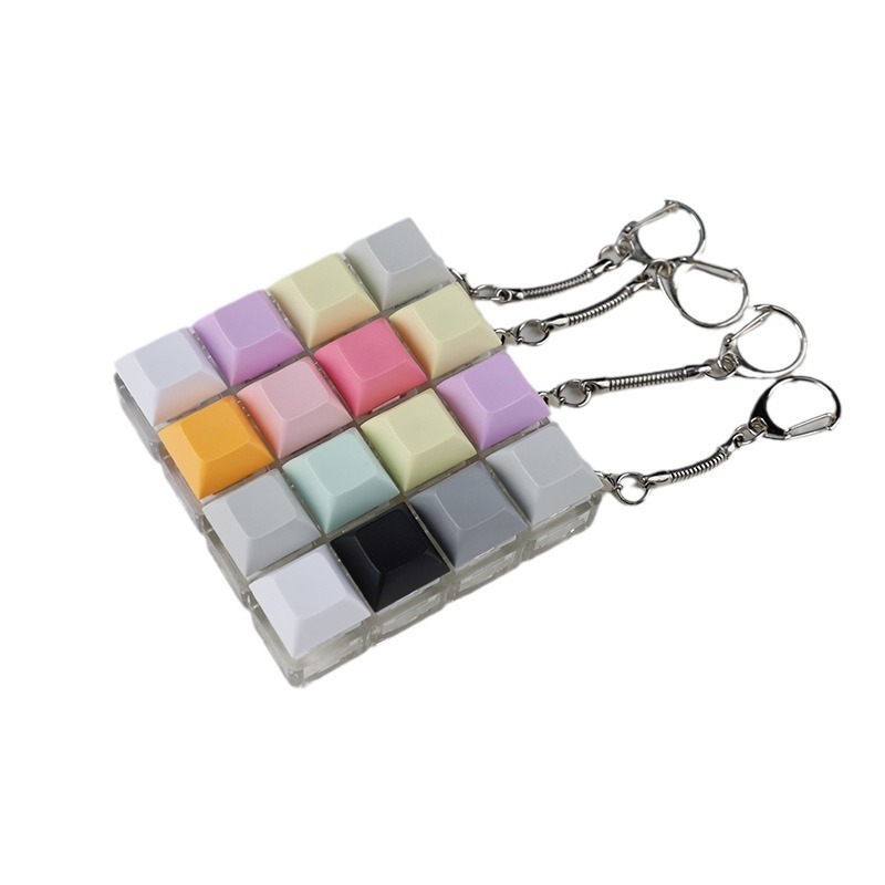 Wholesale 2/3/4 Keys ABS Material Switch Tester DAS PBT Keycaps Keychain Custom Toy Keyboard