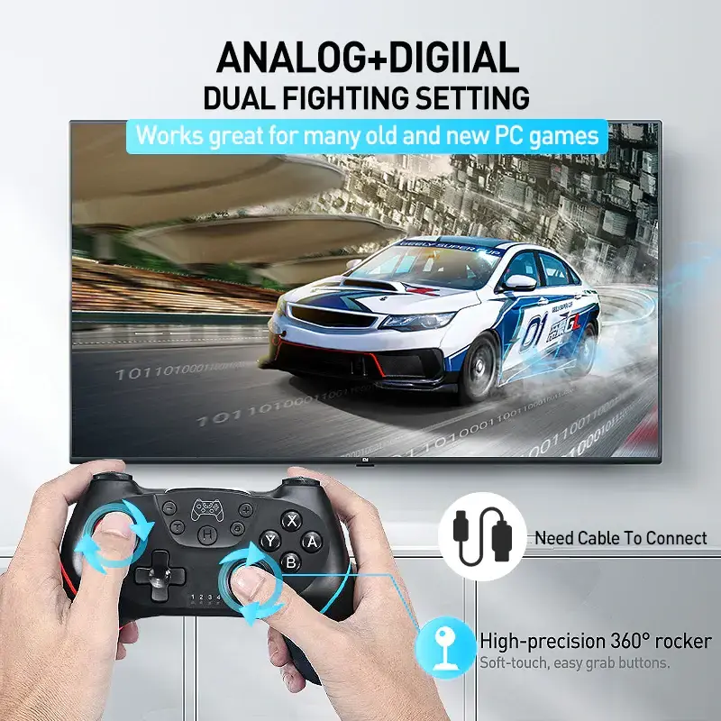 Ancreu Joystick Controller Wireless BT Gamepad for Switch NS-Switch NS Switch Console