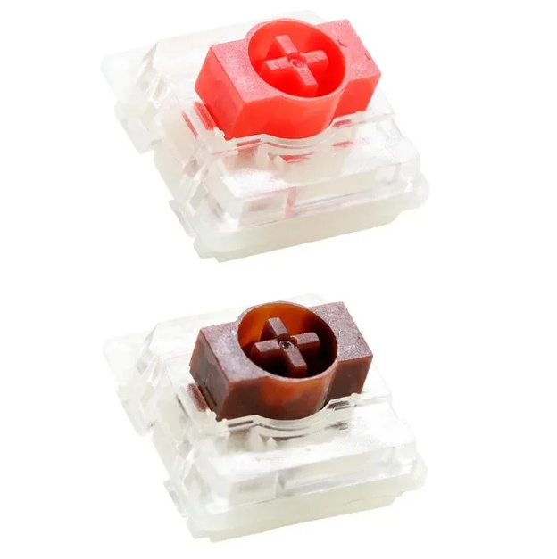 Jerrzi Low Profile Switch Brown Red Switch 5 Pins for Ultra-slim Ultimate Mechanical Keyboard Switches