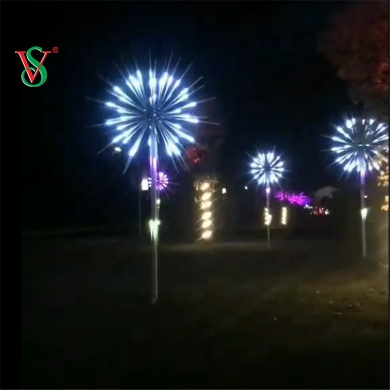 LED Fireworks RGB Meteor Shower Rain Light Snow Falling Raindrop Lights for Wedding Party Holiday Christmas