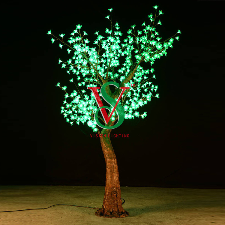 Wire artificial pure copper waterproof brass bonsai led copper wire twig cherry blossom tree lamp