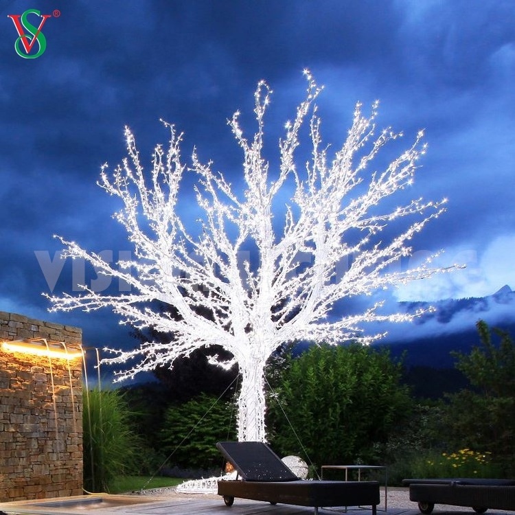 Wholesale Led String Christmas Light Decorative White Twig Lights 3D Motif Branch Tree