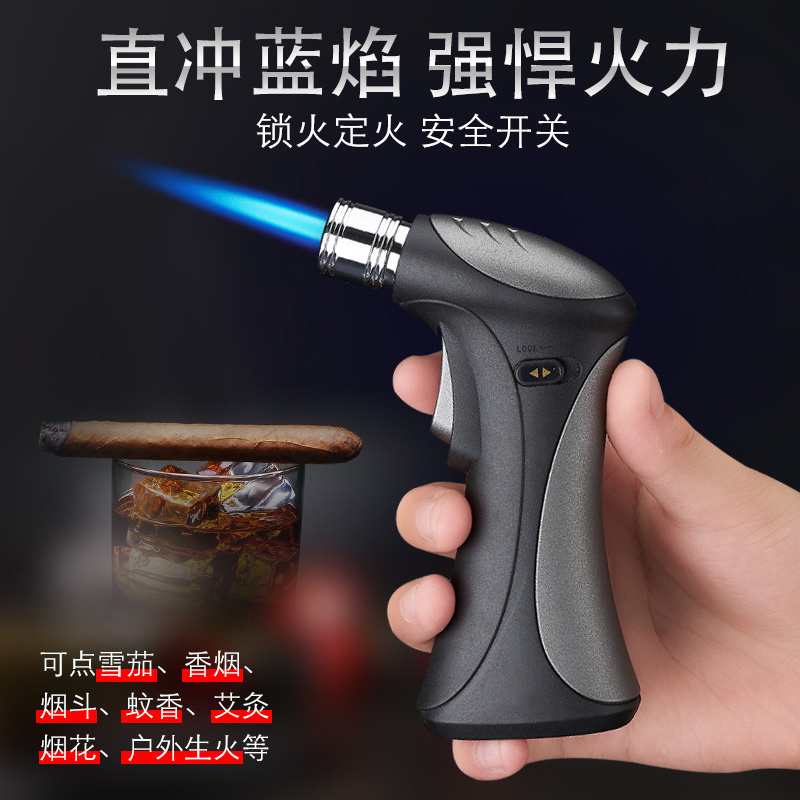 Portable Powerful Jet Flame Butane Gas Refillable Smoking Metal Torch Cigar Lighter 1 - 999 pieces