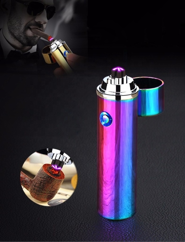 CE Certificate Electronic Cigarette Lighter Eco-Friendly USB Charging Electric Double Arc Lighter