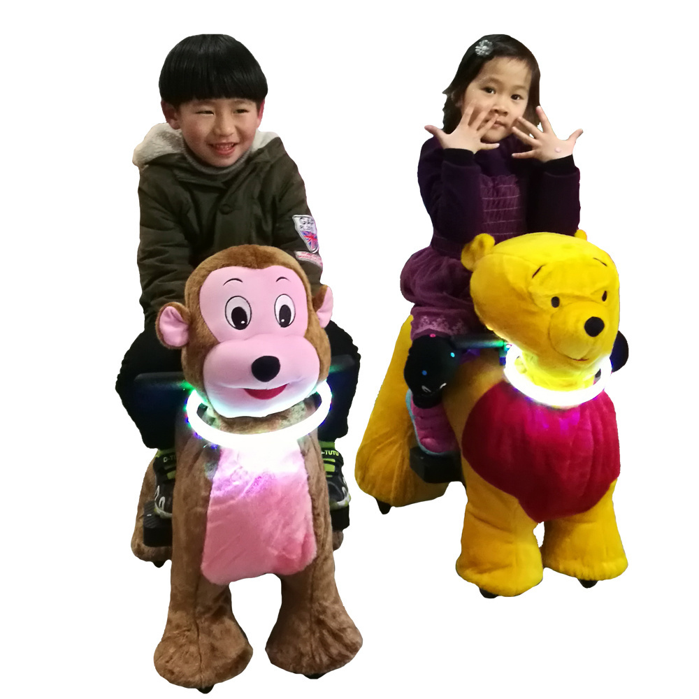 LULU kids ride on toy electric animal scooters with pedal