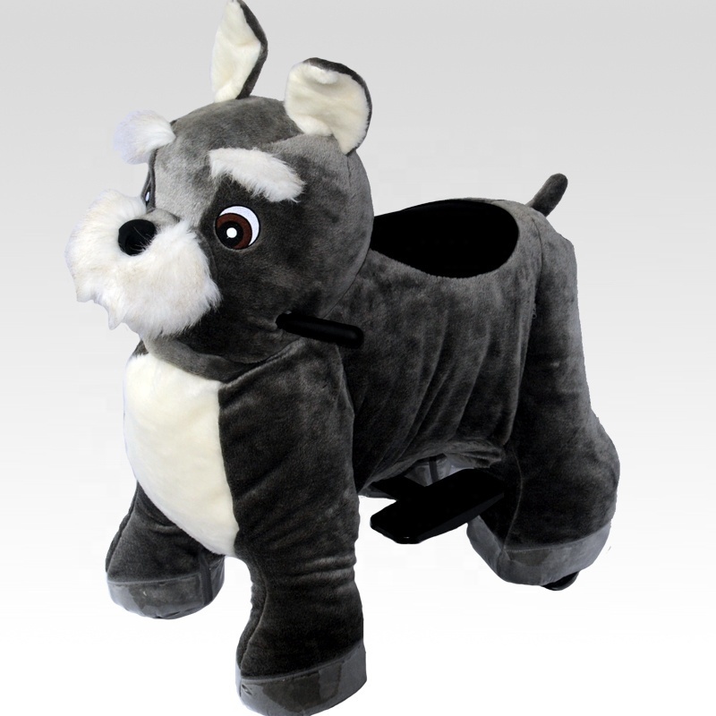 LULU battery operated plush riding animal car