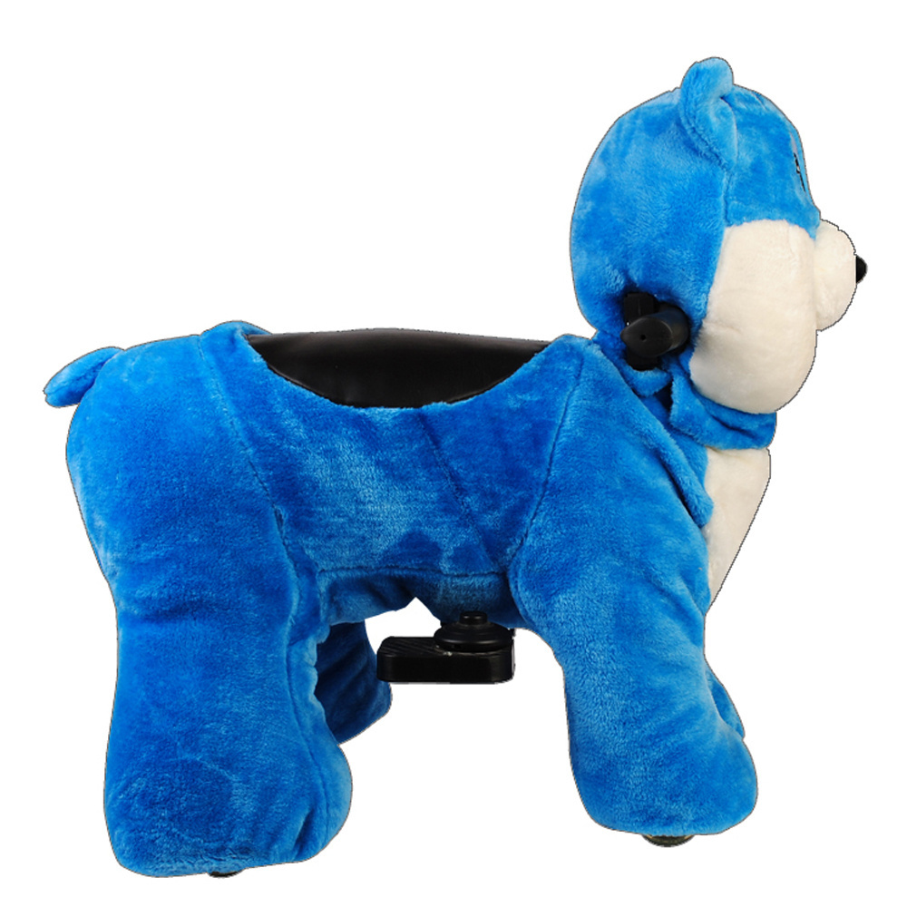 6v animal ride large plush rides toy on wheels