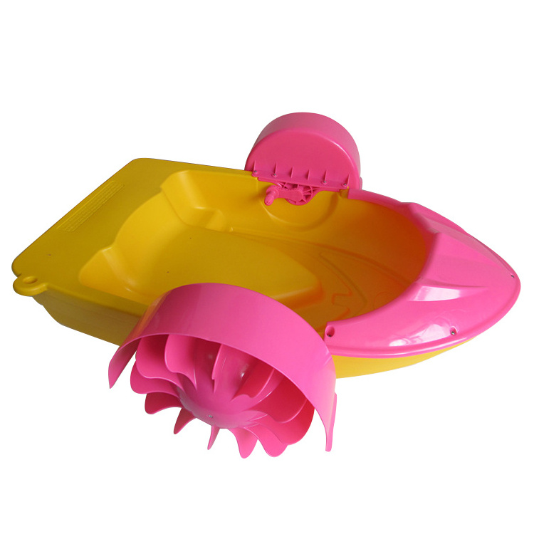 Kids Plastic pedal Boat / Swimming pool fast foot paddler boat