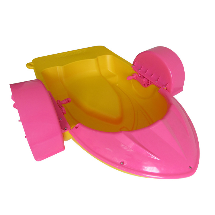 Kids Plastic pedal Boat / Swimming pool fast foot paddler boat