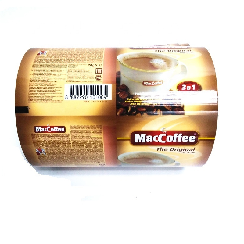 coffee bar aluminum foil coffee sachet packaging, coffee pouch