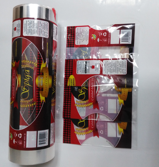 Wholesale custom printing design food packaging plastic laminated roll film lollipop candy wrapper