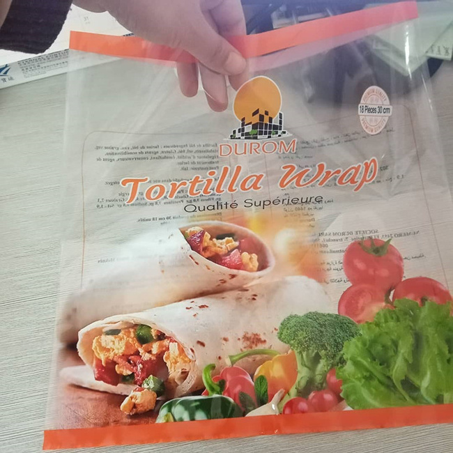 arabic bread plastic bag tortilla packaging plastic bags customized printed plastic packaging