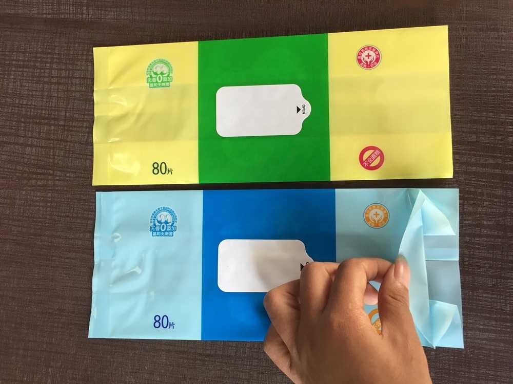 high quality wet wipes packaging/plastic packaging bag for baby wipes wet wipes packaging materials