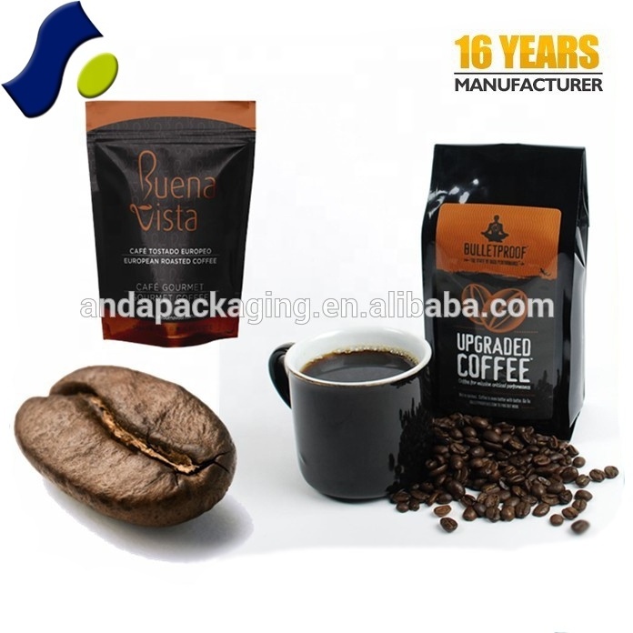 coffee bar aluminum foil coffee sachet packaging, coffee pouch