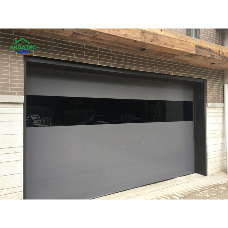 Black Brown Thermal Insulated Good Quality Automatic Steel Security Sectional Garage Door