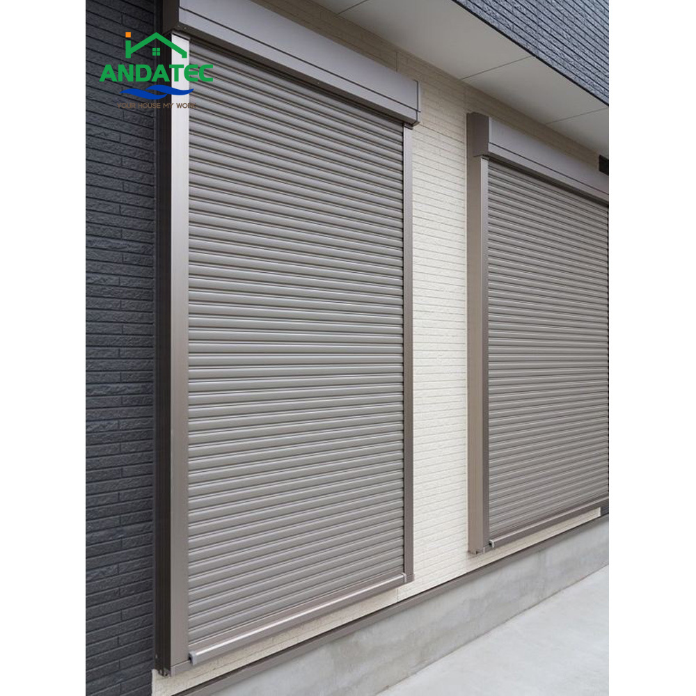 China Wholesale Automatic Security Aluminium Metal Rolling Roll Up Shutter Window Doors Hurricane Storm Aluminum Roller Shutter