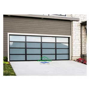 Anda Main Gate Entrance American Garage Door Aluminium Garage Double Door Swing Out Glass Garage Door