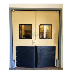 Commercial Kitchen Used Screen Door aluminum glass Stainless Steel Swinging Door traffic door