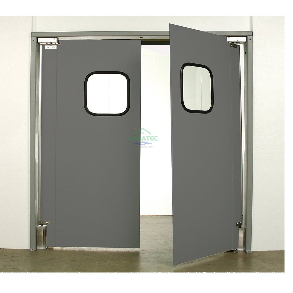 Commercial Kitchen Used Screen Door aluminum glass Stainless Steel Swinging Door traffic door