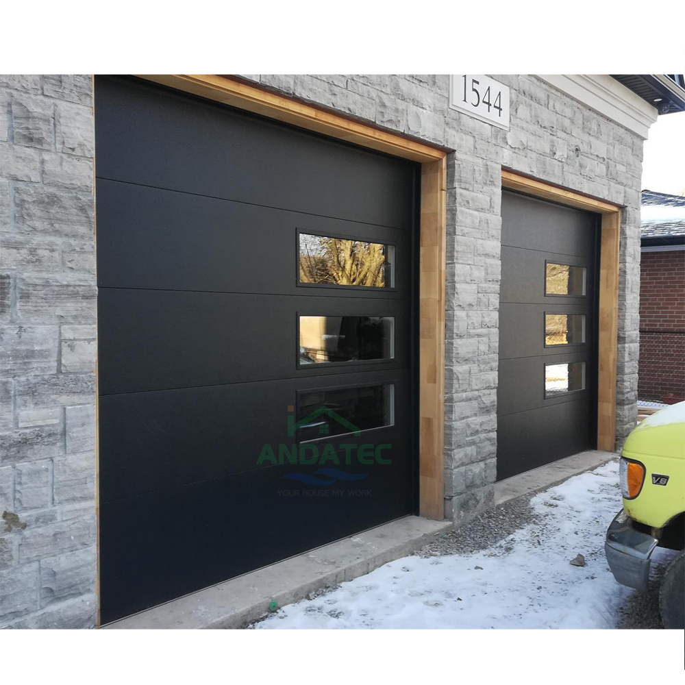 2024 Clear glass garage with motor garage door skins modern garage doors rolling door